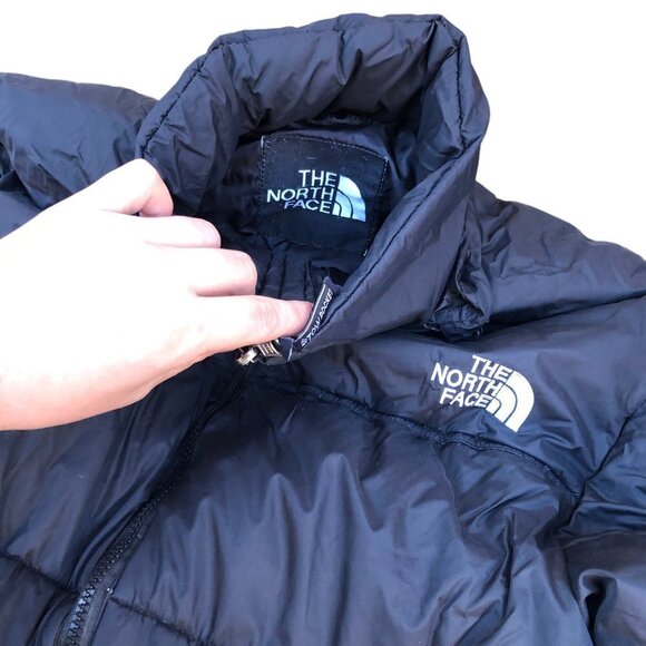 VINTAGE The North Face Nuptse Black 800 Series Jacket Large - Picture 10 of 13